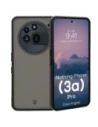 Etui Bizon Case Angelo do Nothing Phone (3a) Pro przydymione z czarną ramką