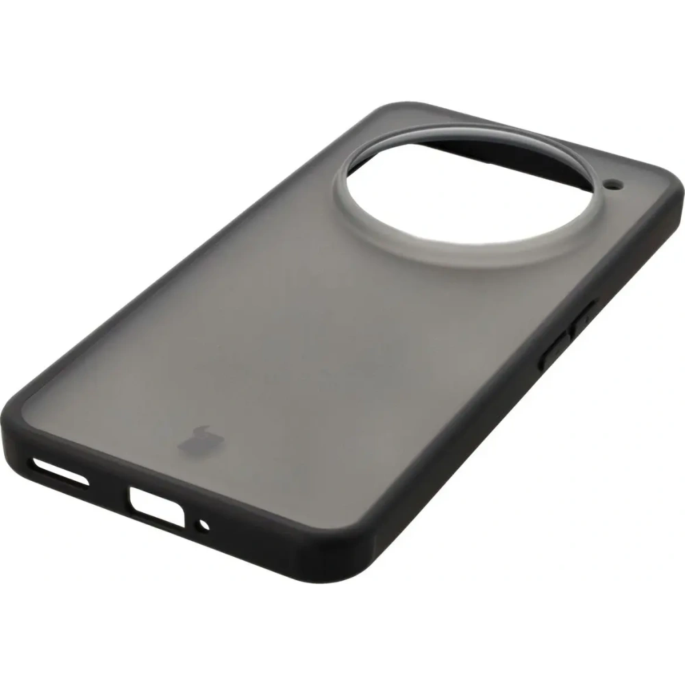 Etui Bizon Case Angelo do Nothing Phone (3a) Pro przydymione z czarną ramką