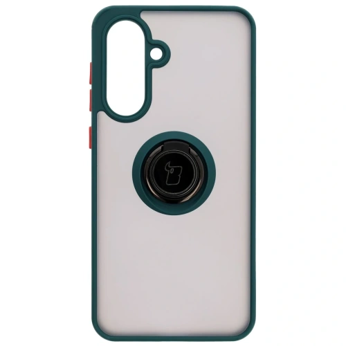 Buy Bizon Case Hybrid Ring Samsung Galaxy A36 5G smoky with a dark green frame - BIZ9071 - {ean13} - Home Screen Store Europe