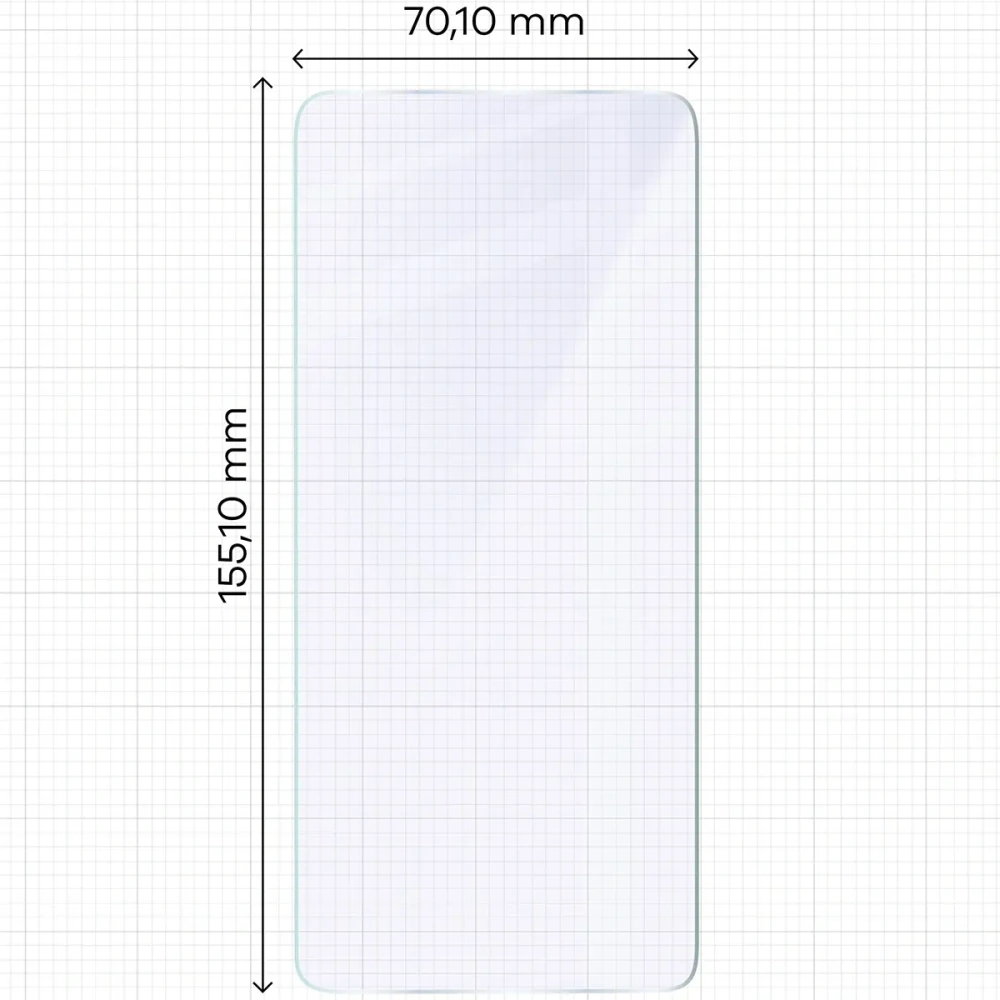 Elastyczne szkło hybrydowe Bizon Glass Mule do Xiaomi Poco M7 Pro 5G