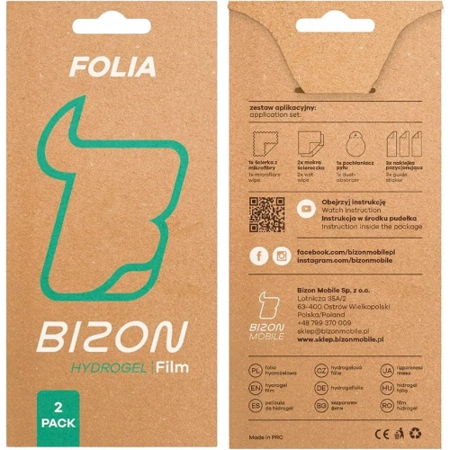 Kup Folia hydrożelowa na ekran Bizon Glass Hydrogel Front do Motorola Edge 60 Fusion / Edge 60 [2 PACK] - BIZ9074 - {ean13} - Sklep Home Screen