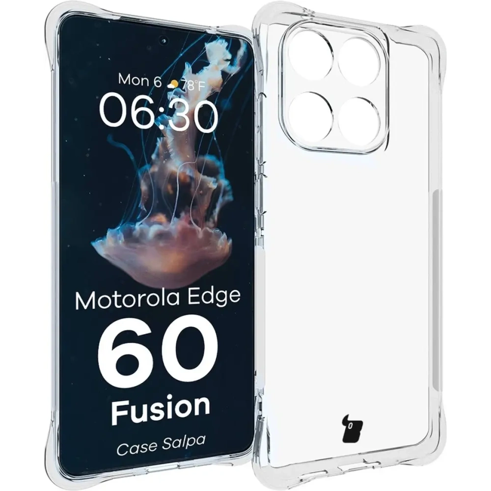Elastyczne etui Bizon Case Salpa do Motorola Edge 60 Fusion / Edge 60 przezroczyste