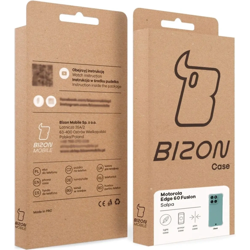 Elastyczne etui Bizon Case Salpa do Motorola Edge 60 Fusion / Edge 60 przezroczyste