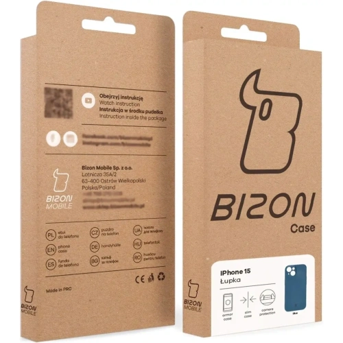 Kup Bizon Case Lupka Apple iPhone 15 kék - BIZ9078 - {ean13} - Sklep Home Screen