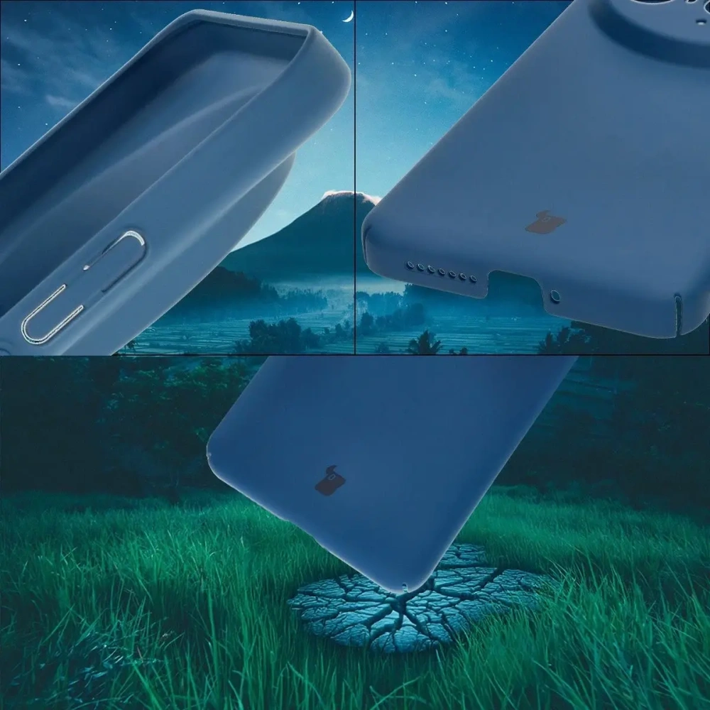 Etui Bizon Case Łupka do Xiaomi 15 Ultra niebieskie