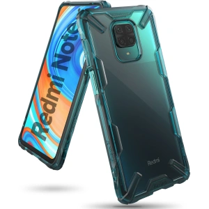 Kup Etui Ringke Fusion-X Redmi Note 9S/9 Pro/9 Pro Max Turquoise Green - RGK1190GRN - {ean13} - Sklep Home Screen