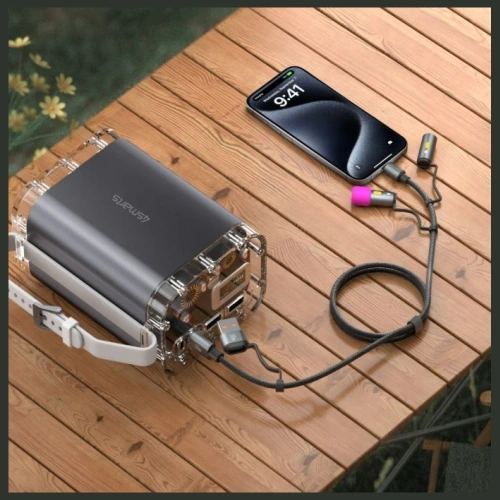 Kup 4smarts Explorer 4v1 USB-C / USB-A, USB-C zapalovač, svítilna 60W 1m černá - 4SMR73 - {ean13} - Sklep Home Screen