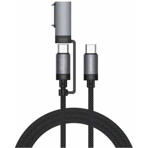 Kup 4smarts Explorer ComboCord USB-C / USB-C, MagSafe 100W 2m černý - 4SMR74 - {ean13} - Sklep Home Screen