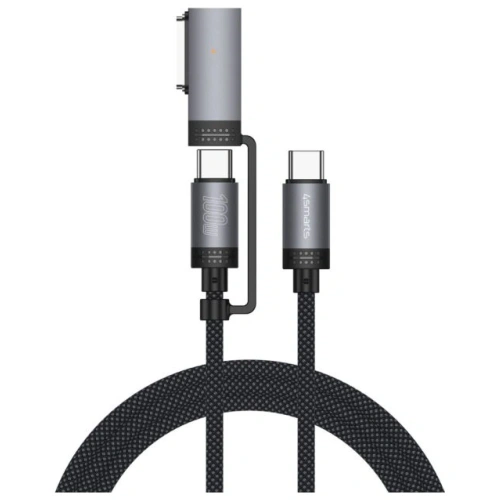 Kup 4smarts Explorer ComboCord USB-C / USB-C, MagSafe 100W 2m černý - 4SMR74 - {ean13} - Sklep Home Screen