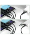 Kup 4smarts 4v1 USB-C, USB-A / 2xUSB-C, Micro-USB, Lightning 1,2m černá - 4SMR75 - {ean13} - Sklep Home Screen