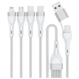 Kup 4smarts 4v1 USB-C, USB-A / 2xUSB-C, Micro-USB, Lightning 1,2m bílá - 4SMR76 - {ean13} - Sklep Home Screen