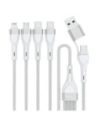 Kup 4smarts 4in1 USB-C, USB-A / 2xUSB-C, Micro-USB, Lightning 1.2m alb - 4SMR76 - {ean13} - Sklep Home Screen