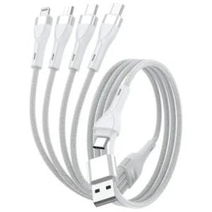 Buy 4smarts 4in1 USB-C, USB-A / 2xUSB-C, Micro-USB, Lightning 1.2m white - 4SMR76 - {ean13} - Home Screen Store Europe