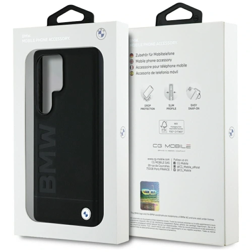 Kup Etui BMW Leather Big Wordmark do Samsung Galaxy S25 Ultra czarny - BMW819 - {ean13} - Sklep Home Screen