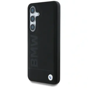 Buy BMW Leather Big Wordmark Samsung Galaxy S25+ Plus black - BMW820 - {ean13} - Home Screen Store Europe