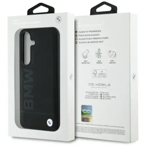 Kup Etui BMW Leather Big Wordmark do Samsung Galaxy S25+ Plus czarny - BMW820 - {ean13} - Sklep Home Screen