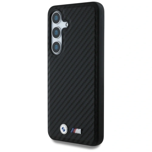 Buy BMW Leather Carbon MagSafe Samsung Galaxy S25 black - BMW821 - {ean13} - Home Screen Store Europe