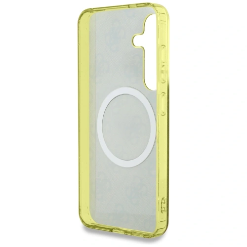 Kup Guess 4G Fundal Aur Electroplacat Model de Bujor MagSafe Samsung Galaxy S25 maro - GUE4549 - {ean13} - Sklep Home Screen