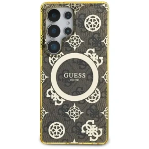 Kup Guess 4G Háttér Arany Elektrolakk Peónia Minta MagSafe Samsung Galaxy S25 Ultra barna - GUE4550 - {ean13} - Sklep Home Screen