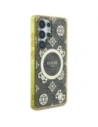 Kup Guess 4G Fundal Auriu Electroplatat cu Model de Bujor MagSafe Samsung Galaxy S25 Ultra maro - GUE4550 - {ean13} - Sklep Home Screen