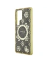 Kup Etui Guess 4G Background Gold Electroplated Peony Pattern MagSafe do Samsung Galaxy S25 Ultra brązowy - GUE4550 - {ean13} - Sklep Home Screen
