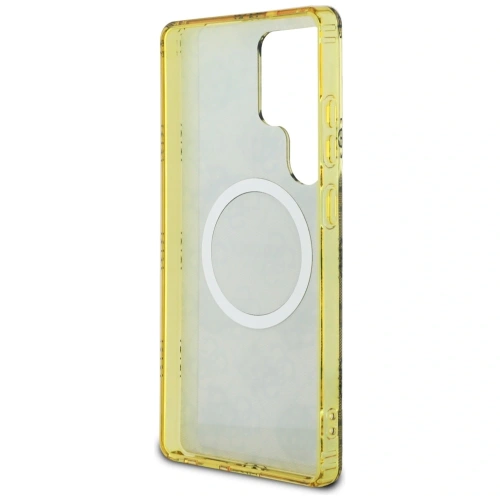 Kup Vermutung 4G Hintergrund Goldbeschichtetes Pfingstrosenmuster MagSafe Samsung Galaxy S25 Ultra braun - GUE4550 - {ean13} - Sklep Home Screen