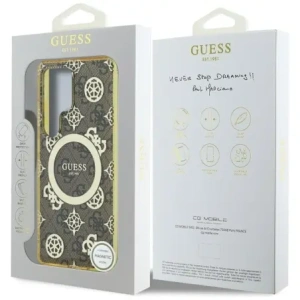 Kup Guess 4G Háttér Arany Elektrolakk Peónia Minta MagSafe Samsung Galaxy S25 Ultra barna - GUE4550 - {ean13} - Sklep Home Screen