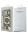 Kup Etui Guess 4G Background Gold Electroplated Peony Pattern MagSafe do Samsung Galaxy S25 Ultra brązowy - GUE4550 - {ean13} - Sklep Home Screen