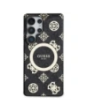 Buy Guess 4G Background Gold Electroplated Peony Pattern MagSafe Samsung Galaxy S25 Ultra black - GUE4551 - {ean13} - Home Screen Store Europe