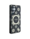 Buy Guess 4G Background Gold Electroplated Peony Pattern MagSafe Samsung Galaxy S25 Ultra black - GUE4551 - {ean13} - Home Screen Store Europe