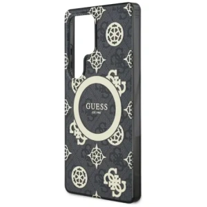 Kup Guess 4G Fundal Aur Electroplacat Model de Bujor MagSafe Samsung Galaxy S25 Ultra negru - GUE4551 - {ean13} - Sklep Home Screen