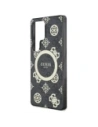 Kup Guess 4G Fundal Aur Electroplacat Model de Bujor MagSafe Samsung Galaxy S25 Ultra negru - GUE4551 - {ean13} - Sklep Home Screen