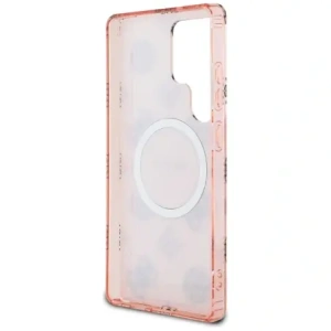 Buy Guess 4G Background Gold Electroplated Peony Pattern MagSafe Samsung Galaxy S25 Ultra pink - GUE4552 - {ean13} - Home Screen Store Europe