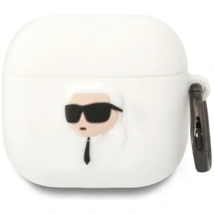 Kup Karl Lagerfeld 3D silikonové NFT Apple AirPods 4 bílé - KLD22036 - {ean13} - Sklep Home Screen