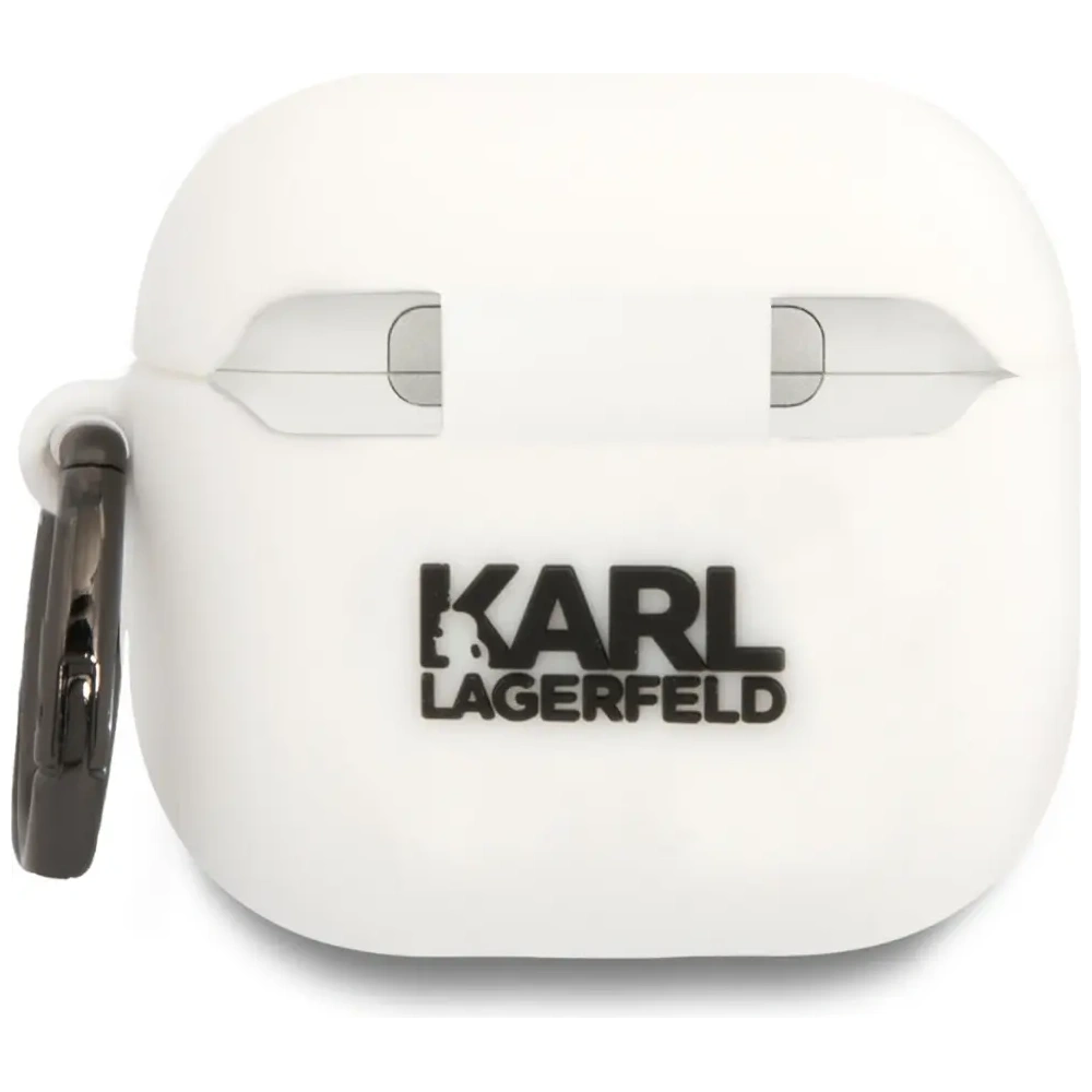 Etui Karl Lagerfeld 3D Silicone NFT do Apple AirPods 4 biały