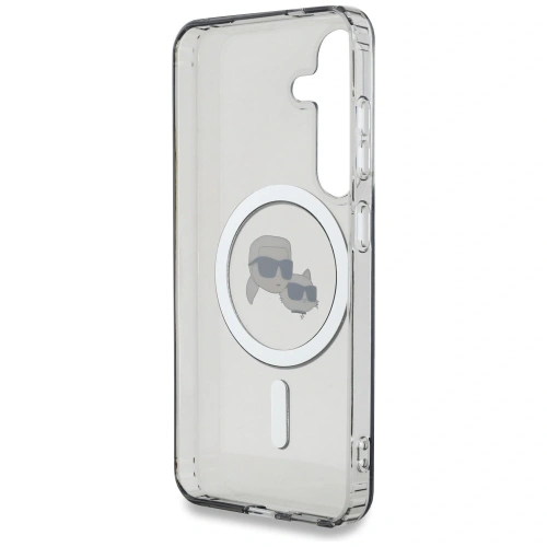 Buy Karl Lagerfeld Button Karl & Choupette Heads Printed Logo MagSafe Samsung Galaxy S25 black - KLD22037 - {ean13} - Home Screen Store Europe