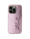 Kup Karl Lagerfeld Zmačkaný kovový podpis Apple iPhone 15 Pro Max růžový - KLD22038 - {ean13} - Sklep Home Screen