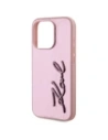 Buy Karl Lagerfeld Wrinkled Metal Signature Apple iPhone 15 Pro Max pink - KLD22038 - {ean13} - Home Screen Store Europe