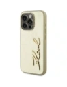 Buy Karl Lagerfeld Wrinkled Metal Signature Apple iPhone 15 Pro Max gold - KLD22039 - {ean13} - Home Screen Store Europe