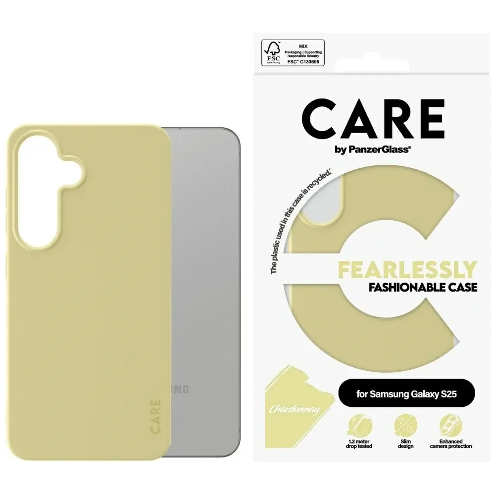 Etui CARE by PanzerGlass Fashion do Samsung Galaxy S25 chardonnay