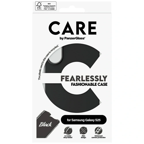Buy CARE by PanzerGlass Fashion Samsung Galaxy S25 black - PZG852 - {ean13} - Home Screen Store Europe