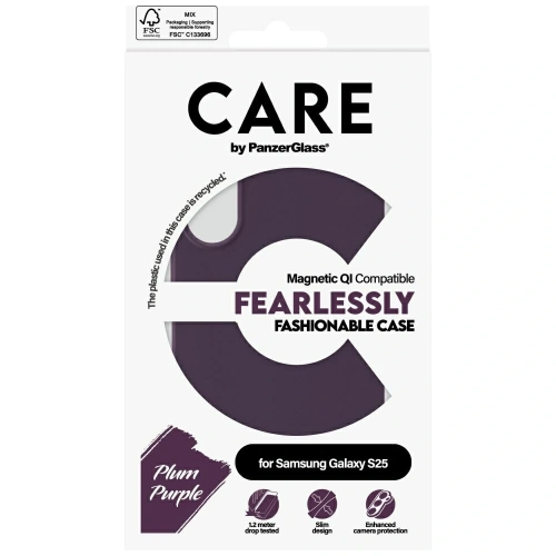 Buy CARE by PanzerGlass Fashion Samsung Galaxy S25 purple - PZG853 - {ean13} - Home Screen Store Europe