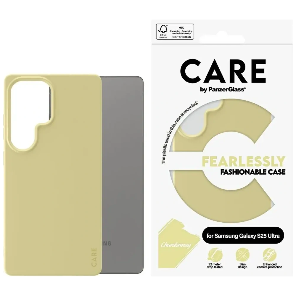 Etui CARE by PanzerGlass Fashion do Samsung Galaxy S25 Ultra chardonnay