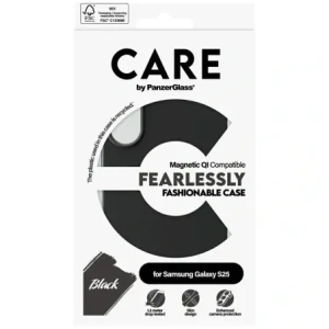 Kup CARE od PanzerGlass Fashion QI Samsung Galaxy S25 černá - PZG860 - {ean13} - Sklep Home Screen