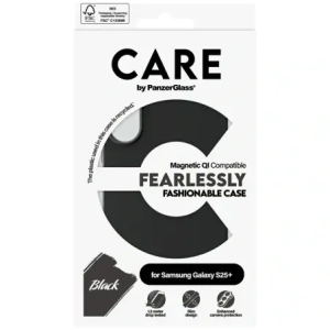 Kup CARE od PanzerGlass Fashion QI Samsung Galaxy S25+ Plus černá - PZG866 - {ean13} - Sklep Home Screen