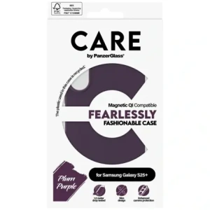 Kup CARE od PanzerGlass Fashion QI Samsung Galaxy S25+ Plus fialový - PZG867 - {ean13} - Sklep Home Screen