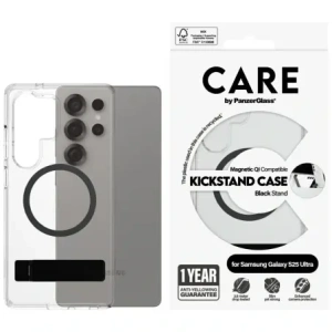 Buy CARE by PanzerGlass Feature Black Kickstand & QI Samsung Galaxy S25 Ultra clear - PZG873 - {ean13} - Home Screen Store Europe