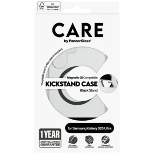 Kup CARE de la PanzerGlass Caracteristică Neagră Suport & QI Samsung Galaxy S25 Ultra transparent - PZG873 - {ean13} - Sklep Home Screen