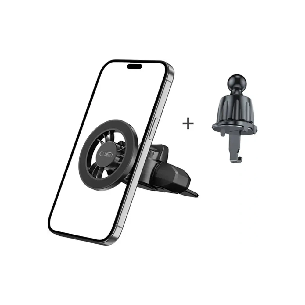 Magnetyczny uchwyt samochodowy do kratki Tech-Protect N56 Magnetic MagSafe CD & Vent Car Mount Black