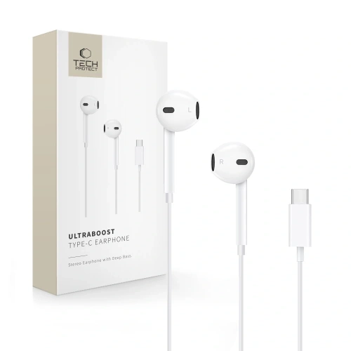 Kup Tech-Protect Ultraboost USB-C Kopfhörer Kern Weiß - THP4151 - {ean13} - Sklep Home Screen